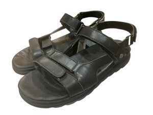 Wolky Women's Black Adj Mile Sporty All-Round Sandals w Fixed Footbed  EU 40